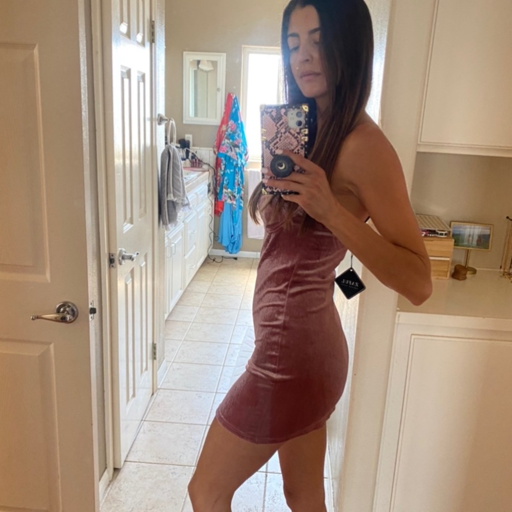 ZAFUL mini velvet tube dress S - Picture 4 of 4